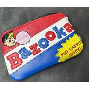 Bazooka Bubblegum Novelty Clutch Bag CMC Design Red Blue Y2K Retro Pop Art